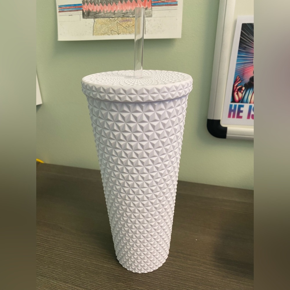 Artic White Double Wall Textured Tumbler 26 oz